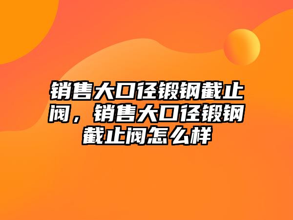 銷售大口徑鍛鋼截止閥，銷售大口徑鍛鋼截止閥怎么樣